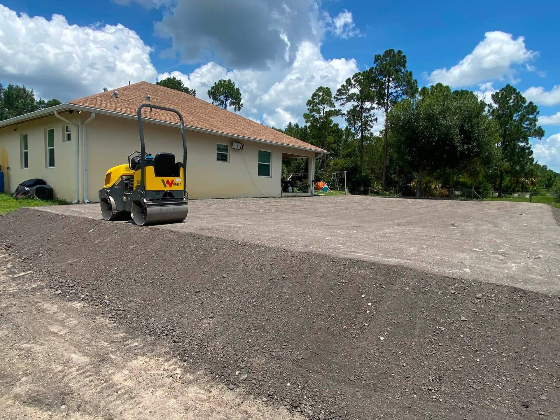 Compacted Driveway Base
